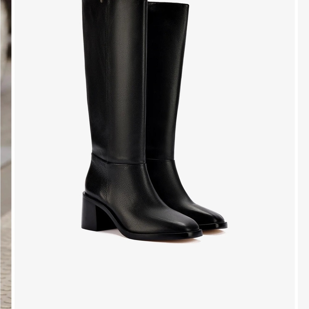 Larroude Ricky Boot In Black Leather - Picture 2 of 8